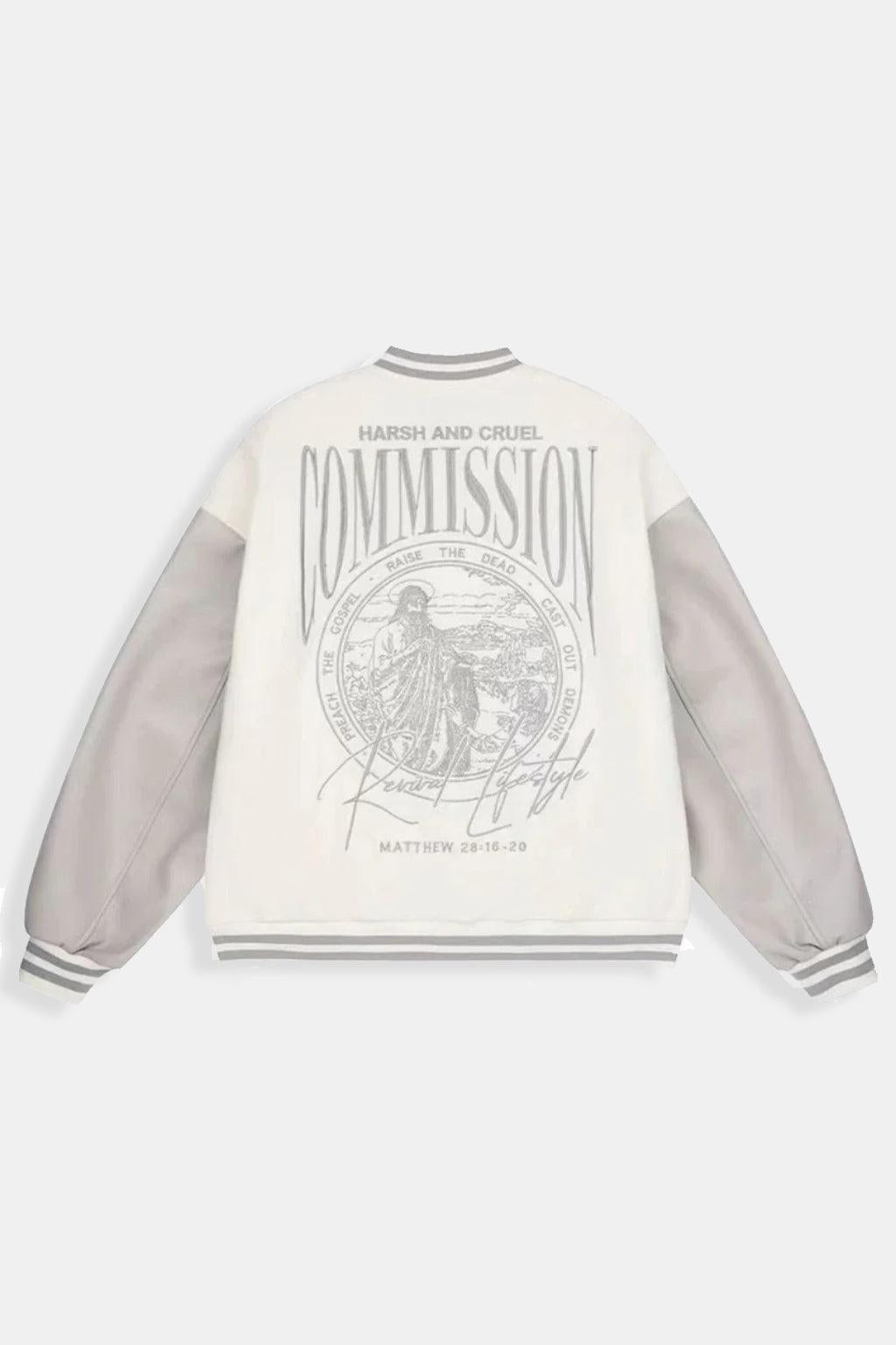 Varsity jacket beige