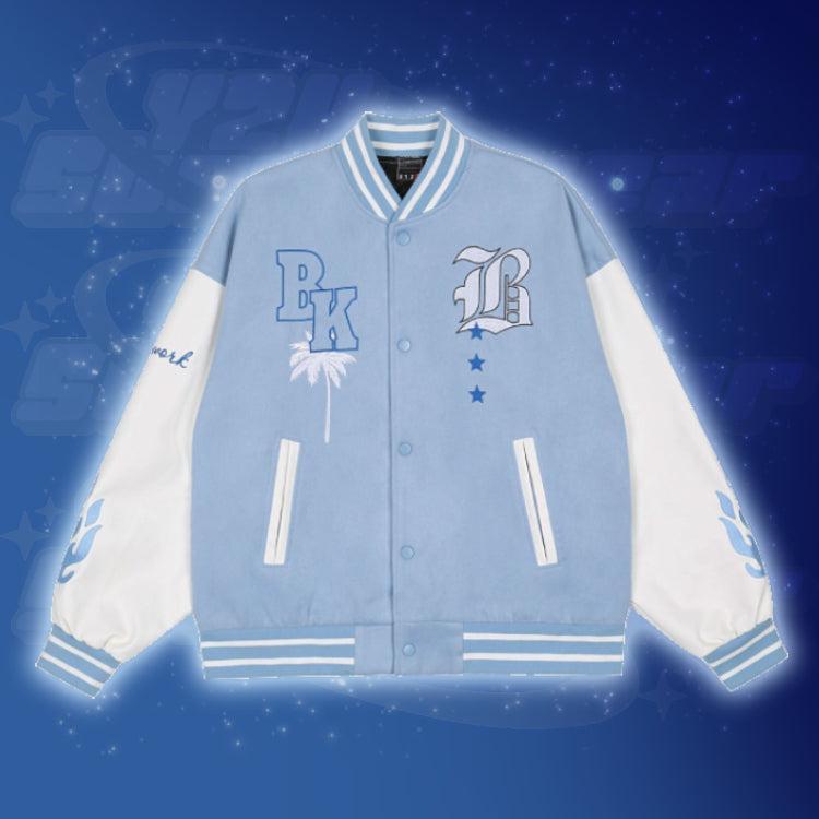 Varsity jacket bleu ciel