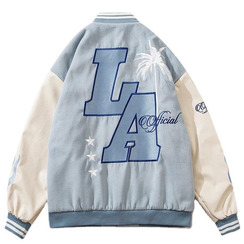 Varsity jacket bleu ciel