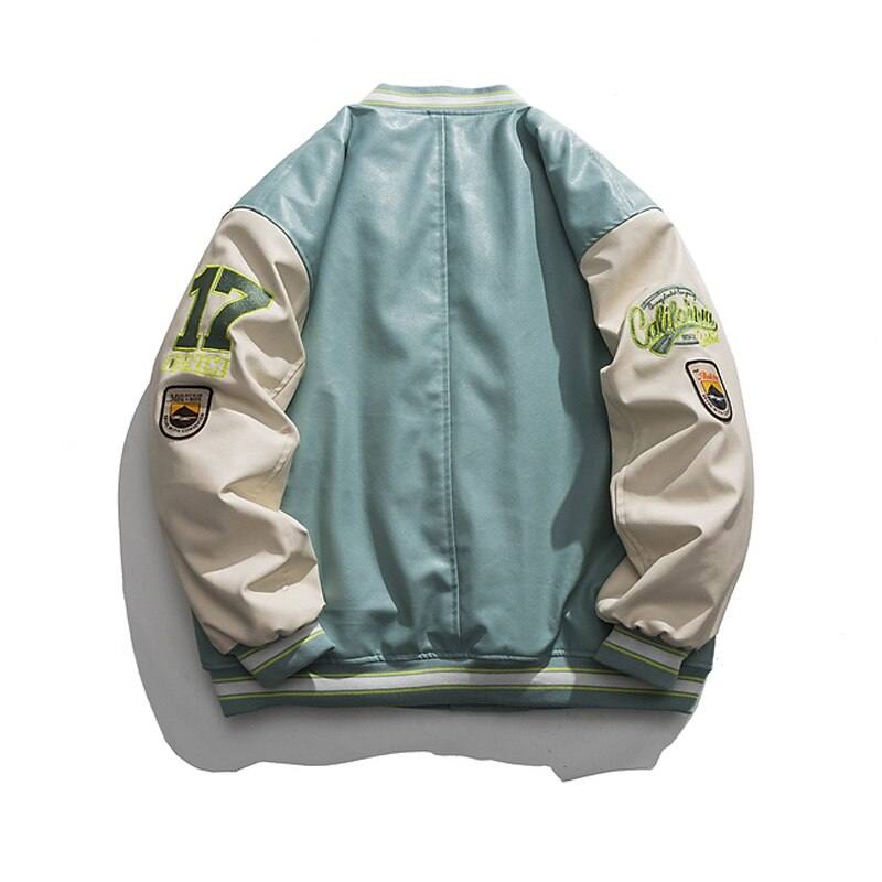 Varsity jacket cuir