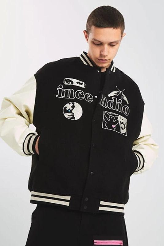 Varsity jacket noir