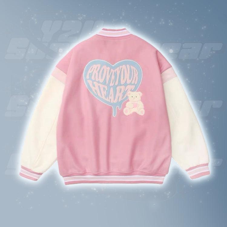 Varsity jacket rose
