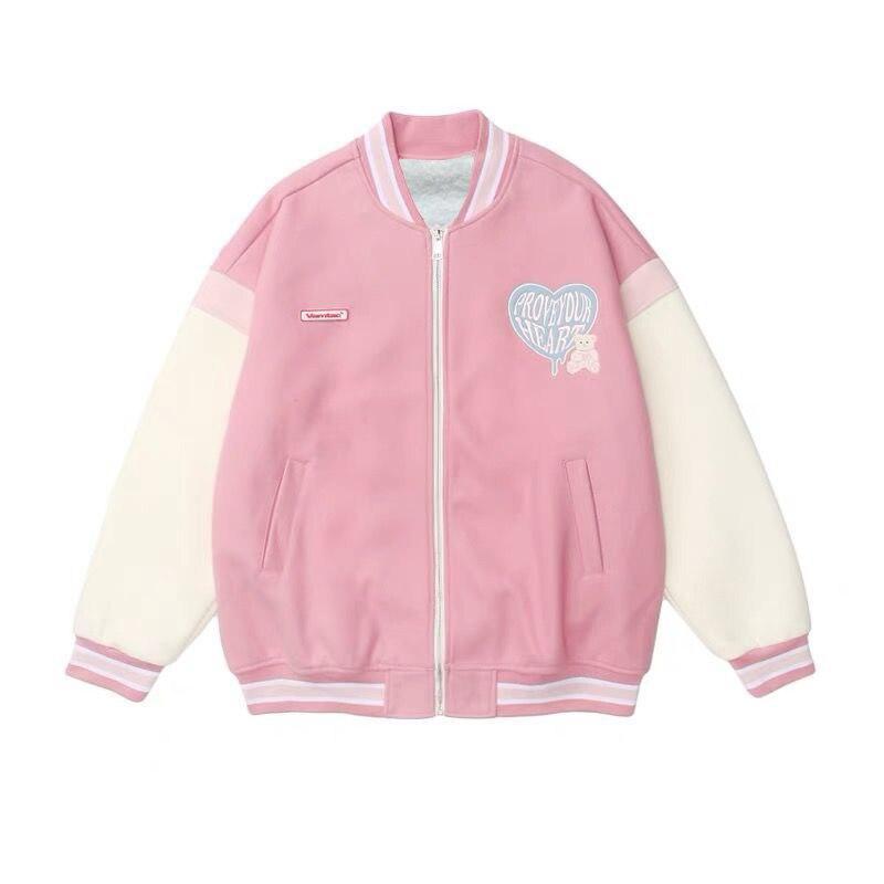 Varsity jacket rose