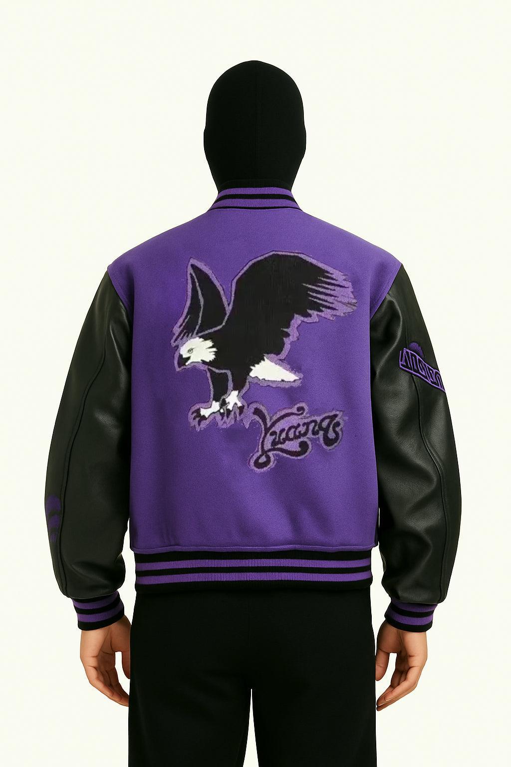Varsity jacket violet