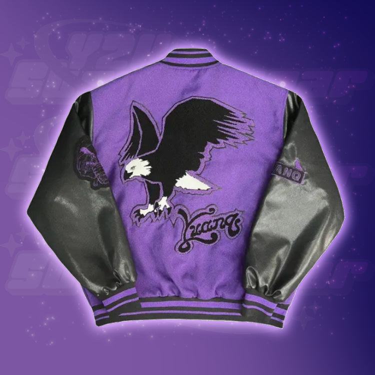 Varsity jacket violet