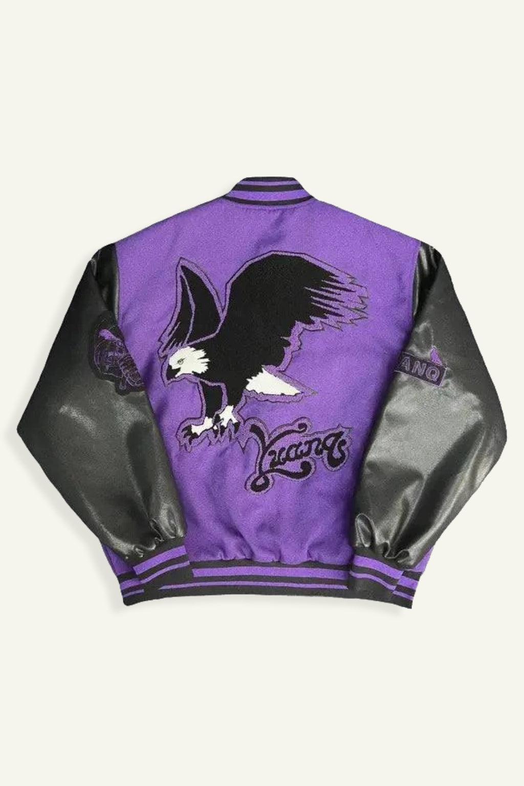 Varsity jacket violet