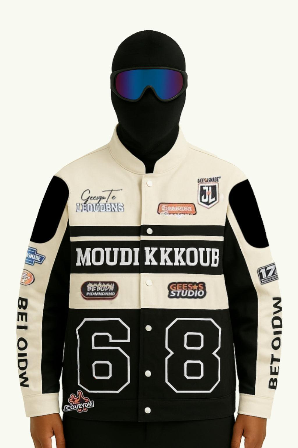 Veste cuir racing