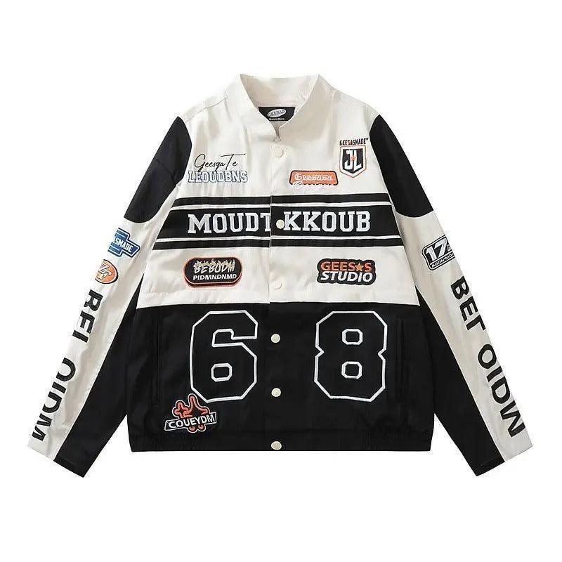 Veste cuir racing