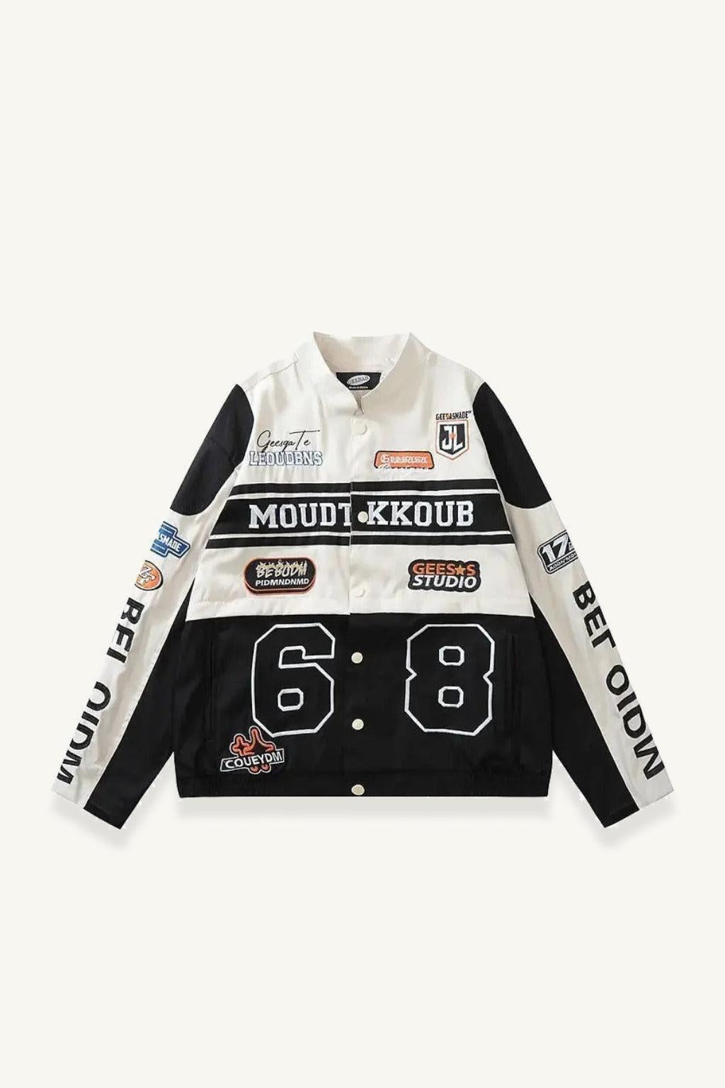 Veste cuir racing