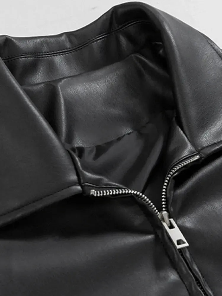 Veste cuir streetwear