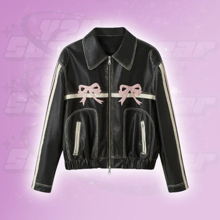 Veste noeud rose
