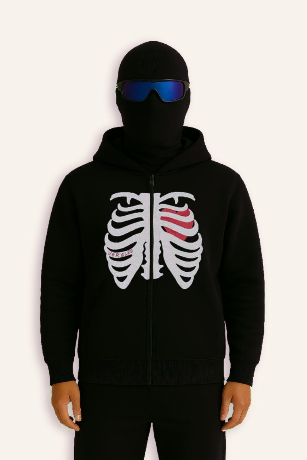 Veste squelette coeur