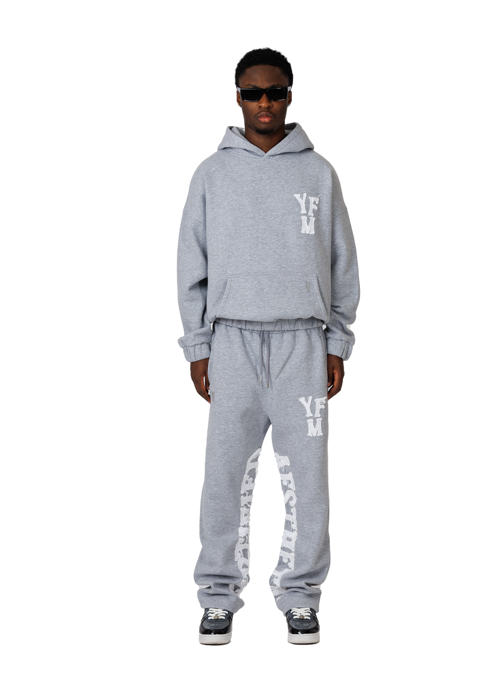C/A PANTS GREY MELANGE