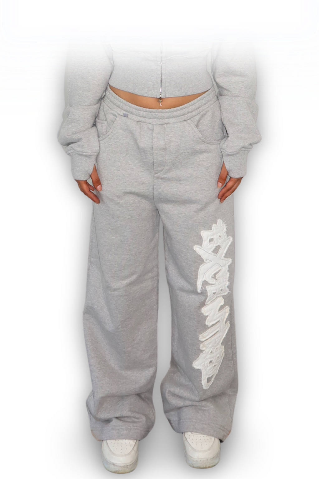 DISTRESSED WMNS JOGGER SMOKE GREY
