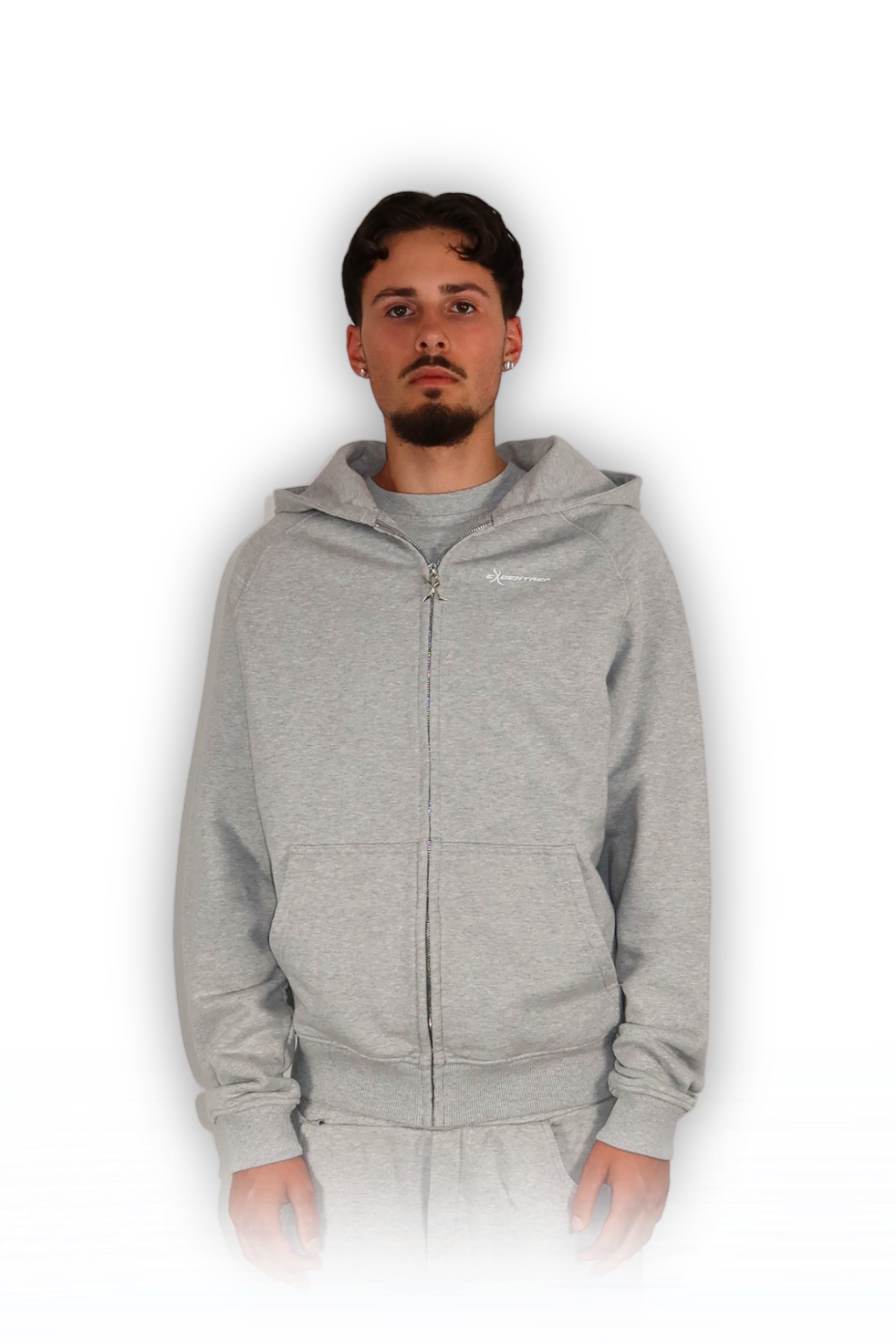 ZIP HOODIE SMOKE GREY