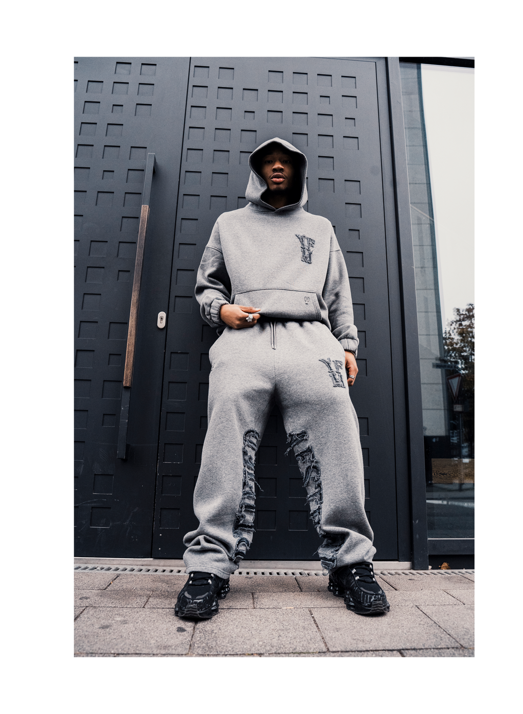 C/A PANTS DARK MELANGE
