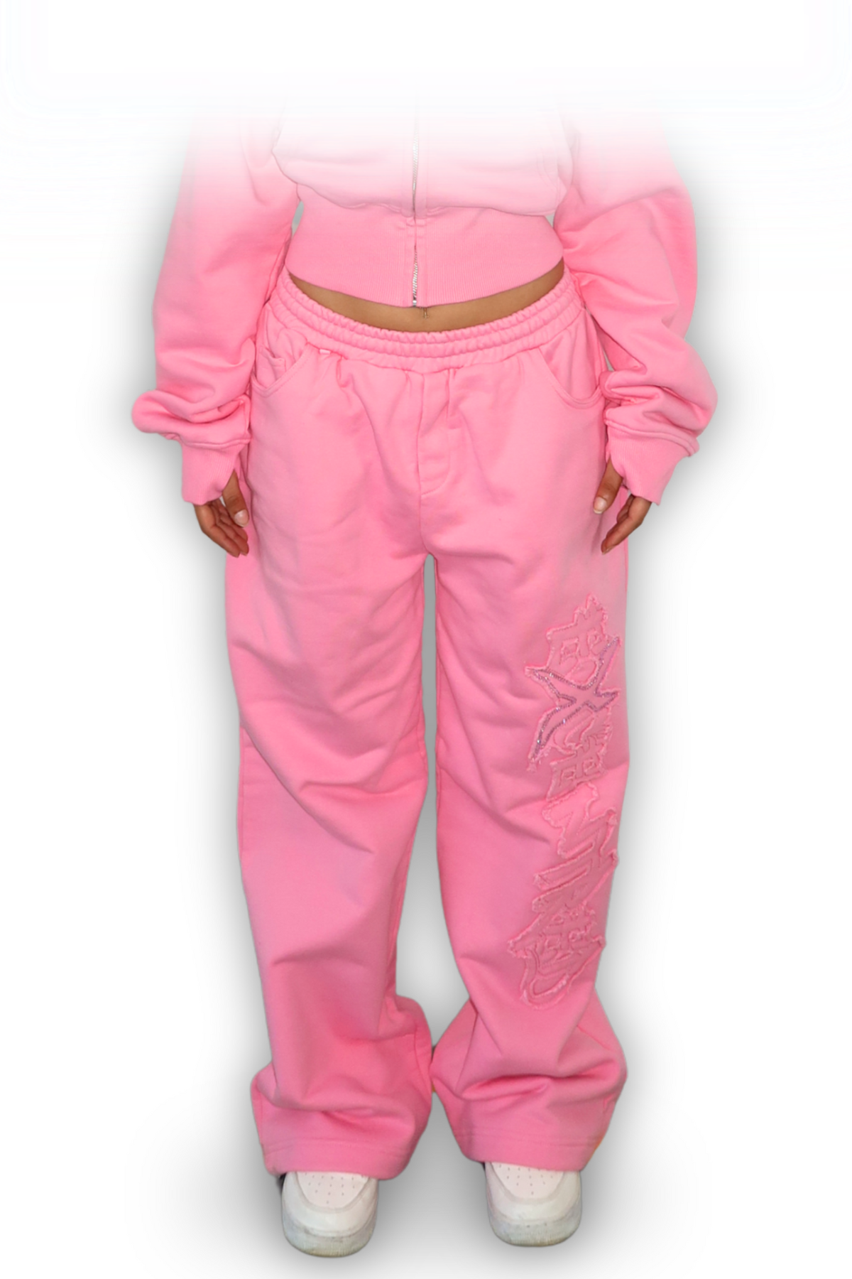 DISTRESSED WMNS JOGGER SAKURA PINK