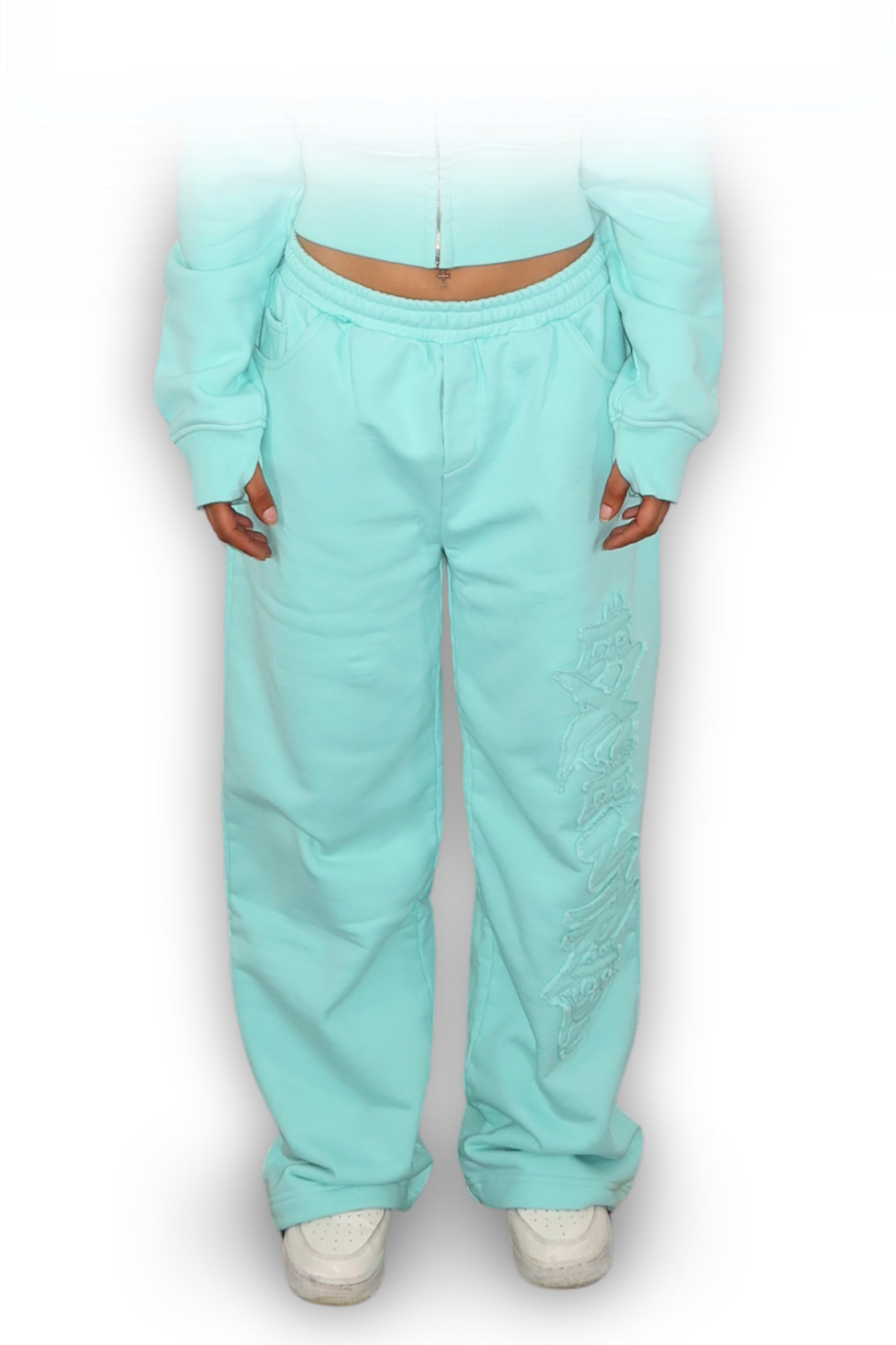 DISTRESSED WMNS JOGGER CRYSTAL TIFFANY